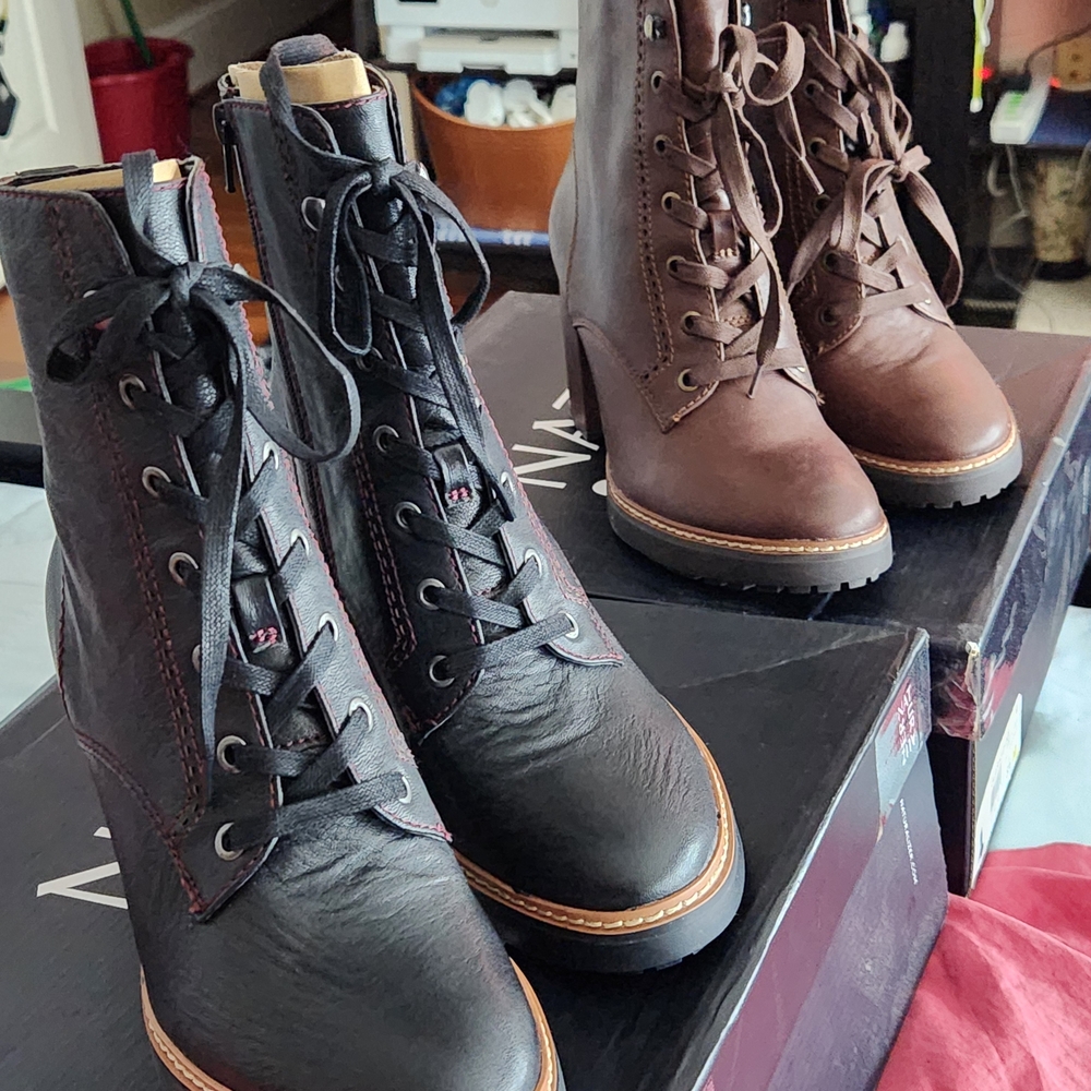 2x Brand New Never Worn.. Naturalizer Callie Leather Boots Wmns 8.5